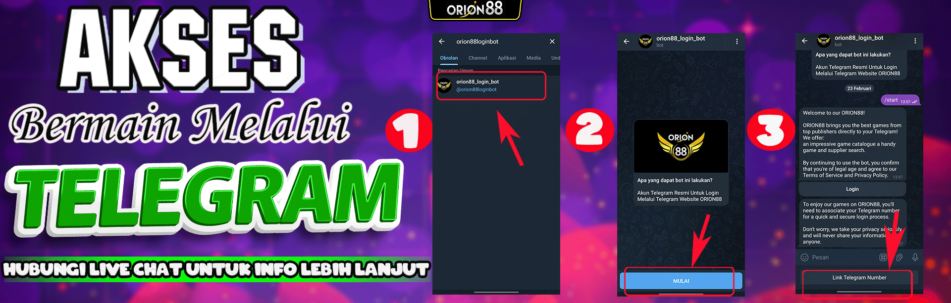 AKSES LOGIN MUDAH MELALUI TELEGRAM