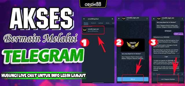 AKSES LOGIN MUDAH MELALUI TELEGRAM